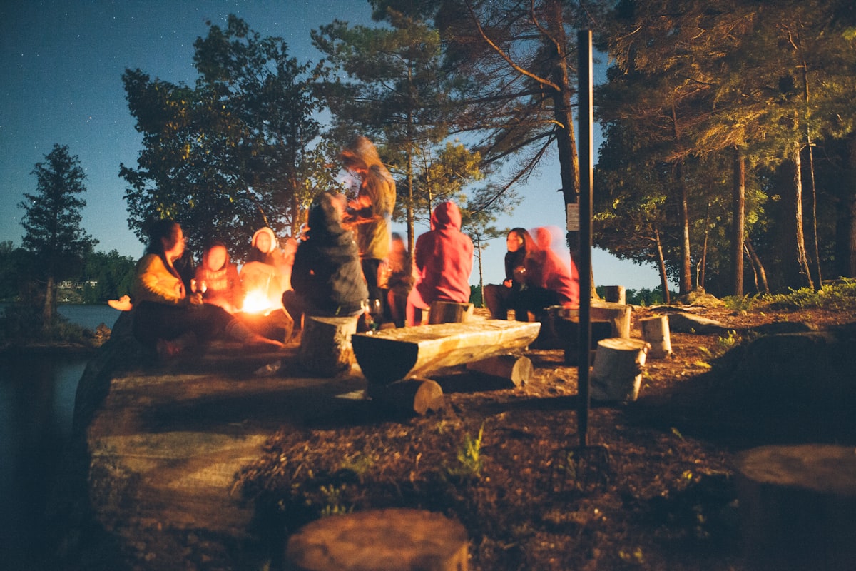 Camping under the stars